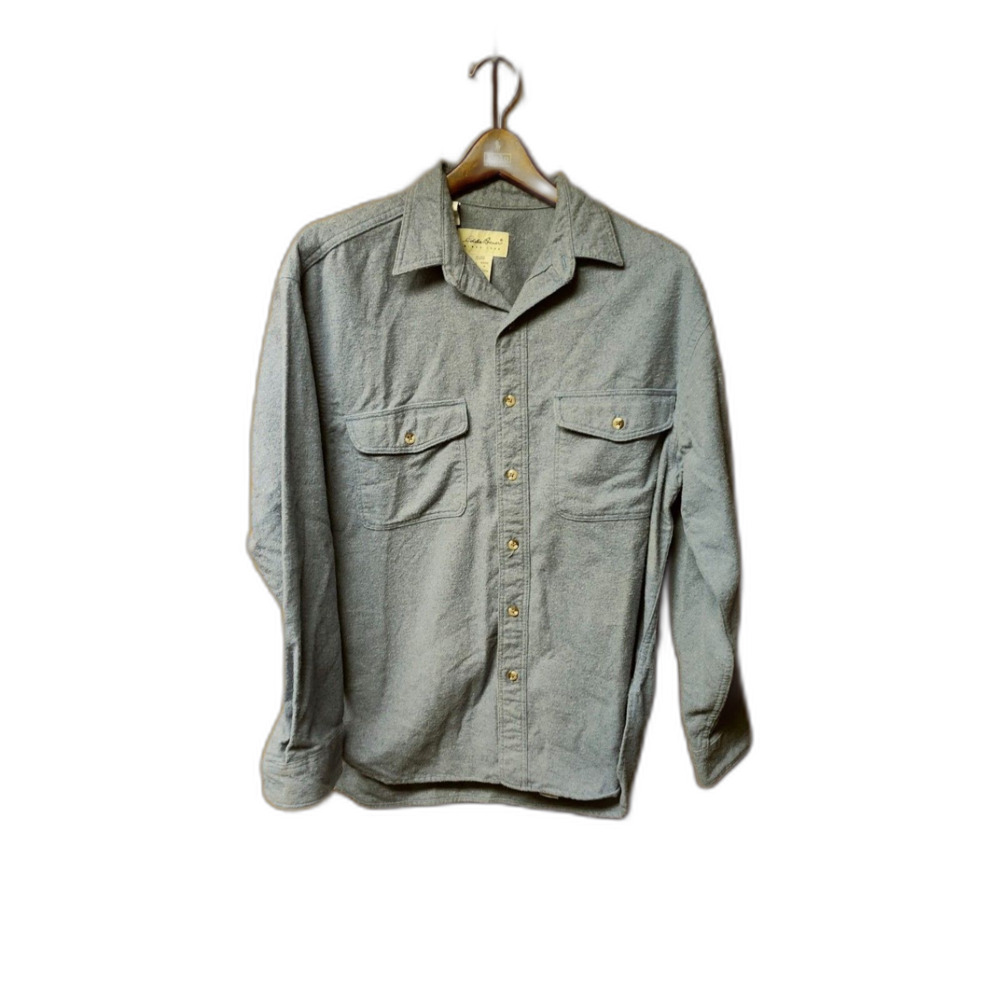 Eddie Bauer light blue oversized soft cotton overshirt size M